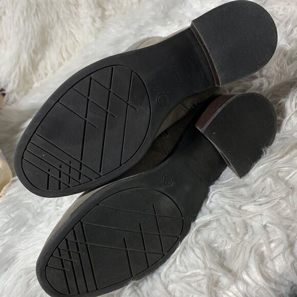 MARC Fisher boots mix media strap/buckle detail side zip women’s 9W - Picture 7 of 10